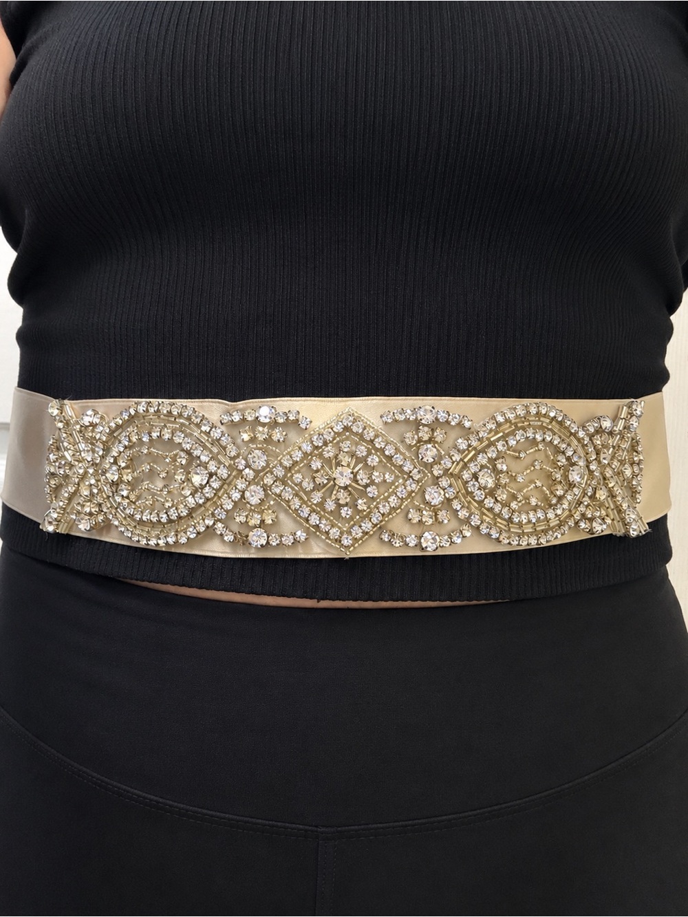 Embellished Satin Ribbon Bridal Sash
